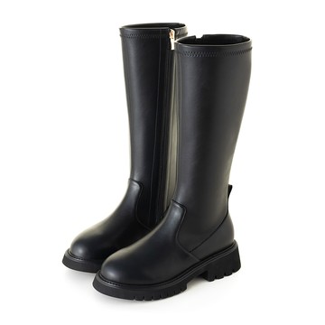 《就是不掉筒》經典百搭個性長靴 黑 LL-2323BK