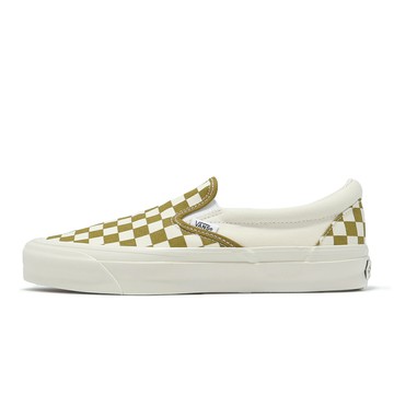 Vans 休閒鞋 Lx Classic Slip-On 98 男鞋 金 白 棋盤格 懶人鞋 VN000D9PEMJ