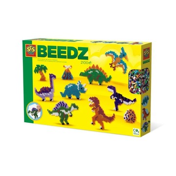 荷蘭SES DIY手作-恐龍大冒險拼豆(2100顆)-06202 恐龍拼豆 動手創作 自由拼貼 創意啟發