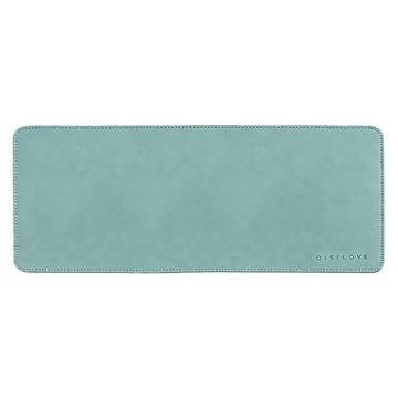 HOMIKO 皮革桌墊 防水抗油防汙 精準光學滑鼠通用 大(100 x 40cm)  晴山藍  1個