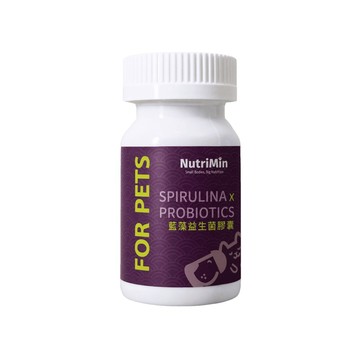 專注唯一 NutriMin 藍藻益生菌膠囊 30粒／瓶（犬貓專用）