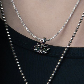 925純銀 威震銀獅單墜【小款】p9087C