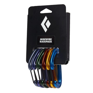 Black Diamond Miniwire 攀岩鉤環6件組  攀岩鉤環 多色  1組