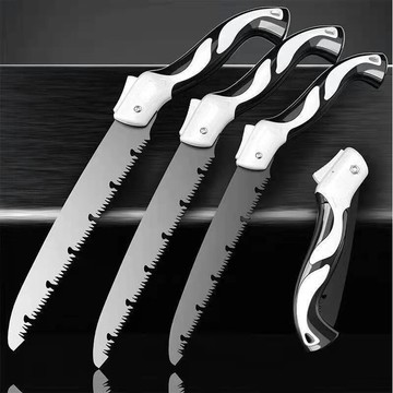 ［沐沐屋］黒刃 折疊鋸子 家用小型 手鋸 SKS果樹修枝 伐木鋸
