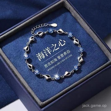 新款手鏈女鍍s925純銀輕奢小衆精緻高級送女友生日禮物七夕情人節