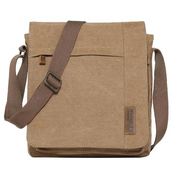 Troop London｜經典帆布斜背包TRP0219 - 灰白