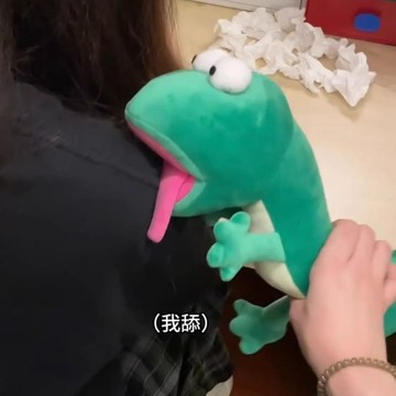 ✨隔曰達✨河狸變身計劃周邊 狸想世界 可愛抽象 蜥蜴湯姆玩偶 蜥蜴吐舌頭 吐舌頭公仔 蜥蜴玩偶 禮物 畢業禮物 交換禮物