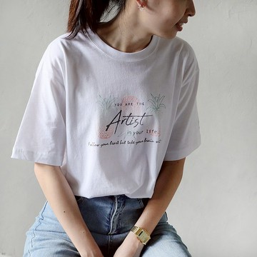 MIT棉柔中性Tee / Artist夏日漸層鳳梨