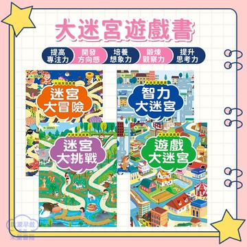 ｛米蘭書殿｝《京采文教》現貨 大迷宮遊戲書 遊戲大迷宮 迷宮大冒險 迷宮大挑戰 智力大挑戰