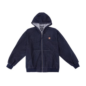 CONVERSE DENIM NON PADDED JKT DK DENIM BLUE 男 其他外套 MCJ411-UHD