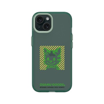 iPhone 15 Clear 憂墨綠 - OSAMU GOODS - 多彩系列-Cat