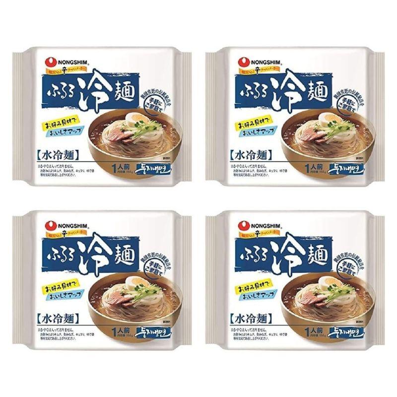 農心 ふるる水冷麺 4袋セット 韓国冷麺 手軽 簡単 調理 インスタント れい麺 韓国 ???