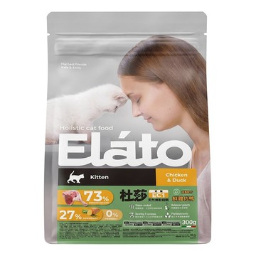 Elato 杜莎 EC1 天然無榖貓糧 幼貓成長配方  鮮雞佐鴨  300g  1袋