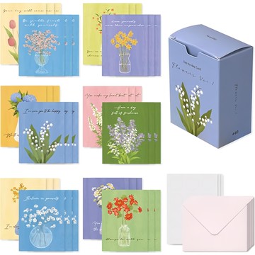 Monolike Olivia's Flowers Ver.1 日常卡片 12款 套組  多色  1組