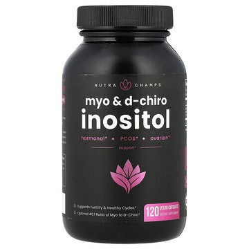 NutraChamps, Myo-肌醇和 D-手性肌醇，120 粒全素膠囊