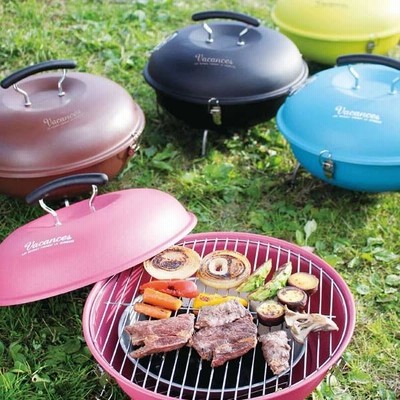 ポータブル スモーク グリル 燻製~直火焼き 赤