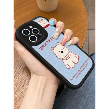 卡通英文小狗適用于三星a21s手機殼新款a33/a32軟硅膠a31高顏值三星a72全包防摔a52男女a51小羊皮三星a32/a31