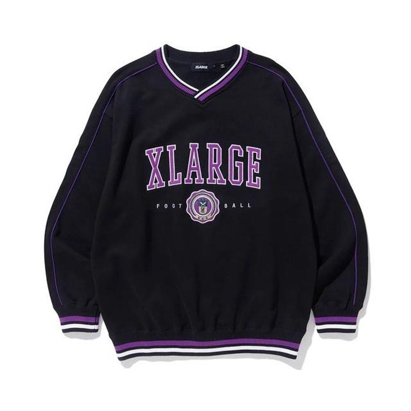 エクストララージ XLARGE PIPING V NECK SWEAT パイピング Ｖネック