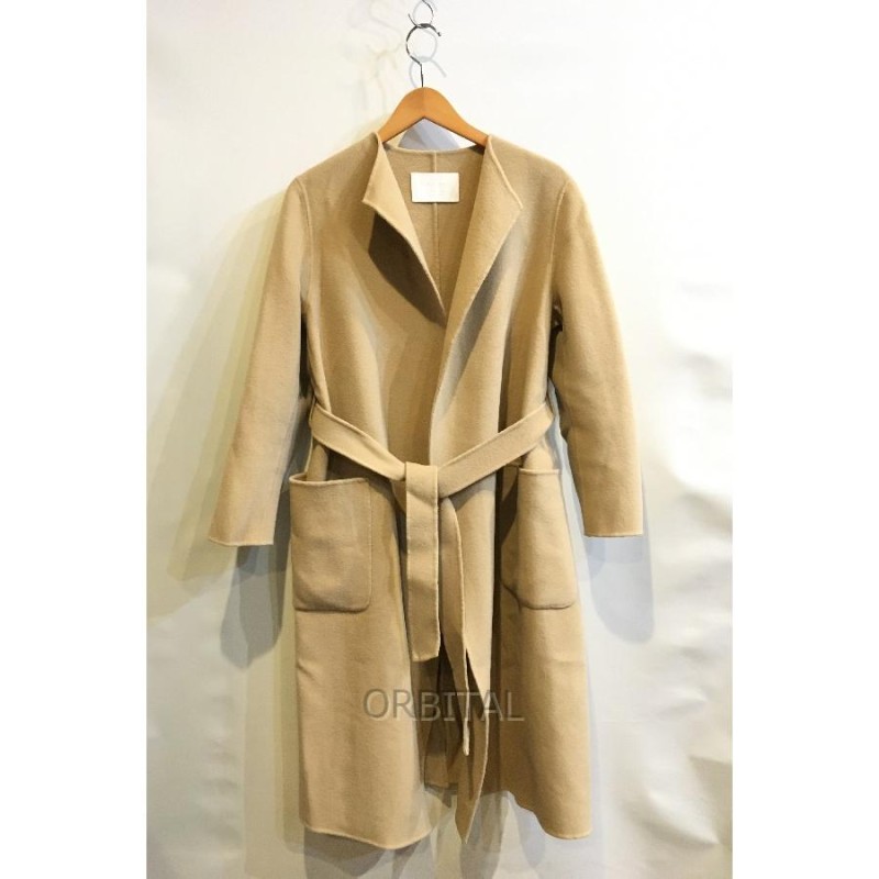 二子玉)BALLSEY ボールジィ ウールガウンコート ロング ベージュ  