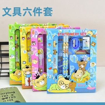 💖【台灣出貨】兒童文具禮盒 卡通文具套組 生日分享禮 幼稚園文具 交換禮物 開學文具 國小文具 畢業禮物實用 開學禮品