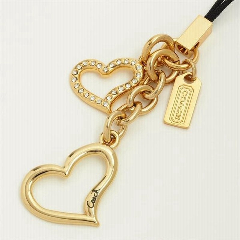 コーチ Coach ラインストーン付き グラフィティハート ストラップ 根付 ピンクゴールドカラー メッキ 通販 Lineポイント最大0 5 Get Lineショッピング
