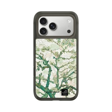 iPhone 17 Pro Max AirX 本質黑 - Van Gogh Museum - 盛開的杏花與粉彩背景