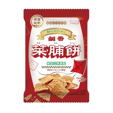 [箱購] 黃金比例古早味菜脯餅115g克 x 12Bag包
