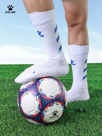 卡爾美足球襪男中筒專業比賽兒童襪子夏季防滑加厚毛巾底訓練襪女-Misaki精品