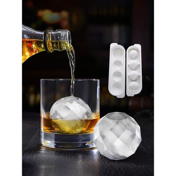 日式透明凍冰塊模具冰格威士忌冰球模具帶蓋大制冰盒制冰模具硅膠