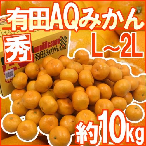 みかん 和歌山産 ”AQみかん” 秀品 L 2Lサイズ 約10kg 有田みかん 送料無料