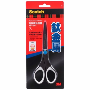 3m scotch 鈦金屬事務剪刀 ss-t7, 7吋