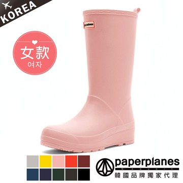 【Paperplanes】紙飛機/韓國空運。羽量消光長筒馬卡龍色系輕量雨靴(共10色/亮色賣場/7-1522)