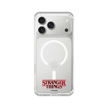 iPhone 17 Pro Max ClearX (MagSafe 兼容) 晶透白 - Stranger Things - 經典 LOGO