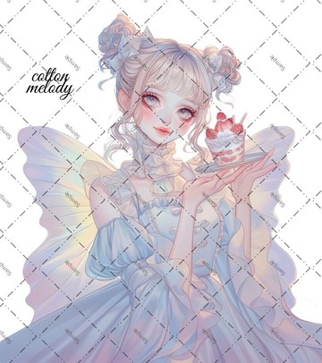 original sticker no.1910 人物貼紙 原創貼紙 原創人物貼紙 裝飾貼紙 cotton melody