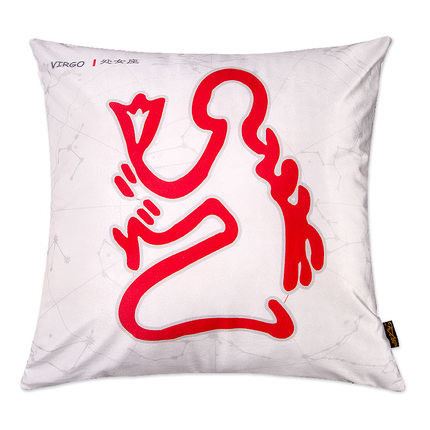 【協貿】時尚簡約休閒可愛創意十二星座之處女座抱枕含芯