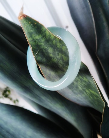 Miss feng天然石-天然青凍青玉手鐲