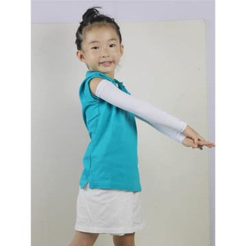 日本兒童冰絲袖套MEGA高爾夫防曬袖套男童女童戶外運動護袖冰袖