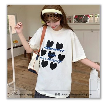 【HAO NICE 】韓國潮流 ADER ERROR 25SS 春夏新款 愛心字母刺繡款 可愛百搭短T