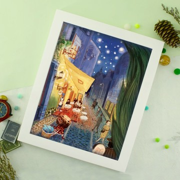 stephy果果   閃耀夢想星空  掛畫 /牆面裝潢/掛牆晝作/家居掛畫