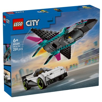 LEGO 城市系列 噴射機 vs. 汽車 Jet vs Car 60489  混和顏色  1個