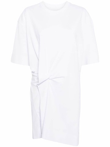 JNBY - pleated asymmetric dress - women - Cotton - XS - White