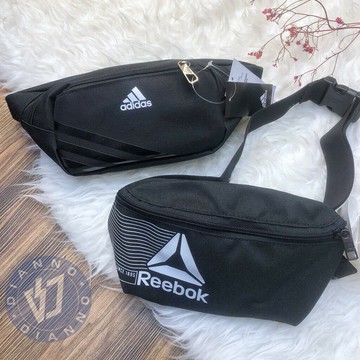 「愛迪達 Reebok 男女款 腰包 側包 小包  隨身包DN1524 AJ4230 」