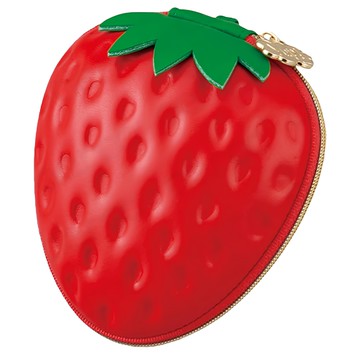 MARUSHIN 丸真 yup 創意收納包 100% 聚酯纖維合成皮革  15 x 11 x 7cm  草莓