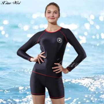 沙麗品牌 時尚流行二件式長袖泳裝 NO.191198