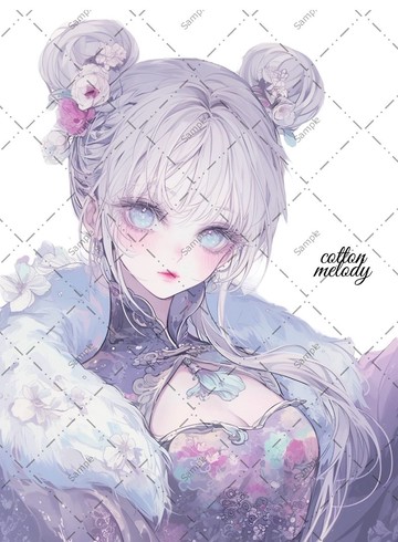 original sticker no.1043 人物貼紙 原創貼紙 人物貼紙 女孩貼紙 原創人物貼紙