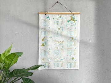 玩印 | 2026 純手工絹印－馬年套色布年曆