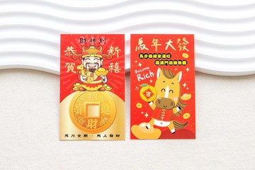 馬年大發 開運祝福小卡 雙面精美印刷 (滿200張可免費客製名字)