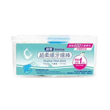 [家速配]刷樂超柔順牙線棒500支