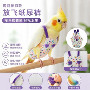 百貨研究所⚡️鸚鸚鵡尿不溼按扣款鳥用玄鳳牡丹小太陽虎皮屎尿便兜尿褲🎉