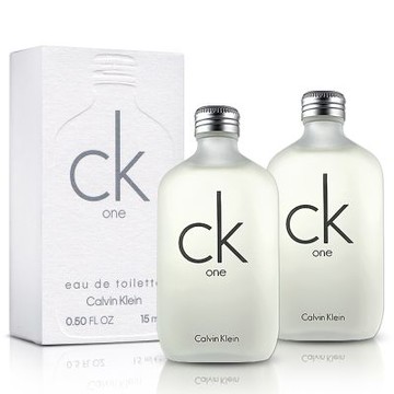 Calvin Klein 凱文克萊 CK one 中性淡香水小香15mlX2入
